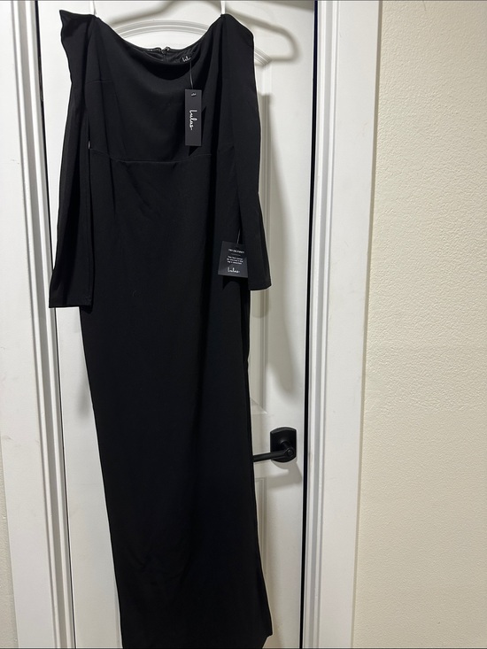 Lulus Dresses & Skirts - Lulu's Stunning Excellence Black Long-Sleeve Off-Shoulder Evening Gown